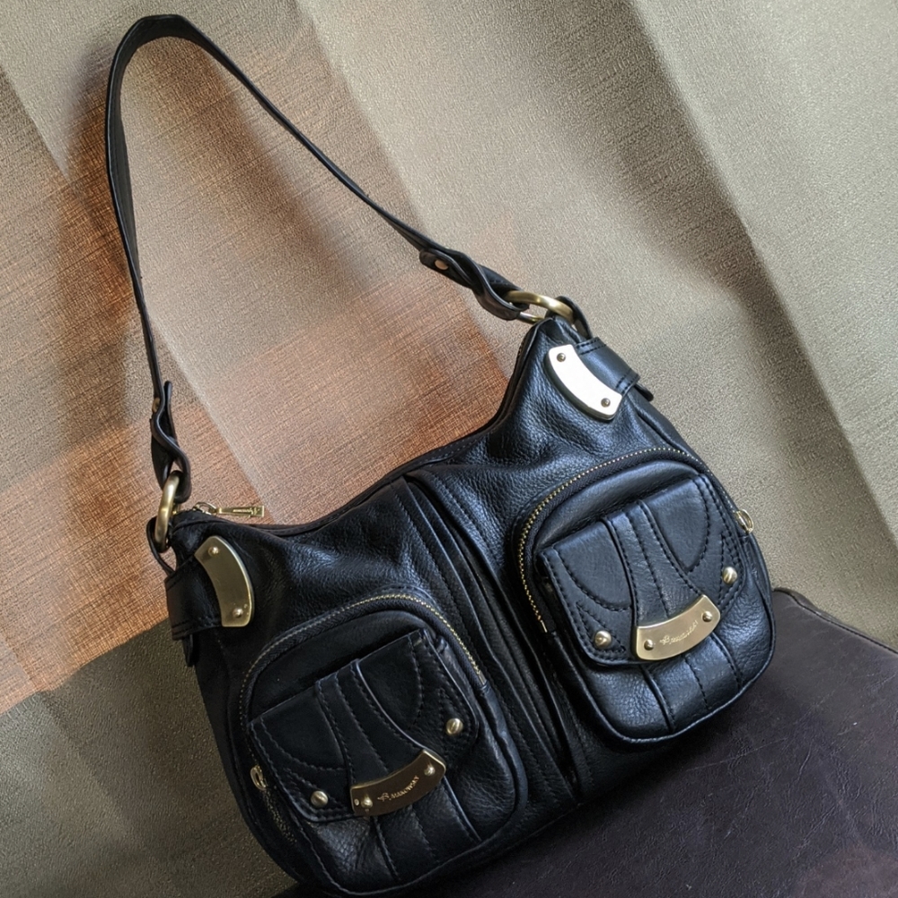 B. makowsky leather shoulder bag